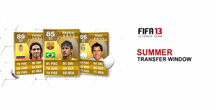 All the FIFA 13 Ultimate Team Summer Transfers Cards