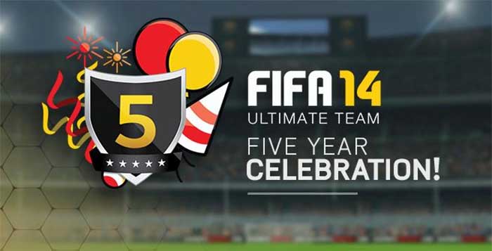 Celebrate 5 years of FIFA Ultimate Team with 5 free Packs