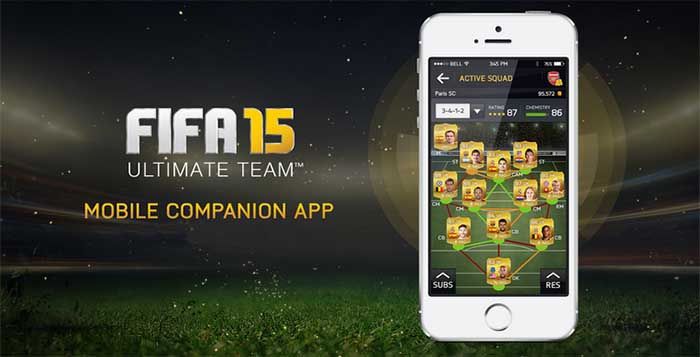 FIFA 15 Companion App for iOS, Android and Windows Phone