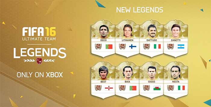 New FIFA 16 Legends for XBox