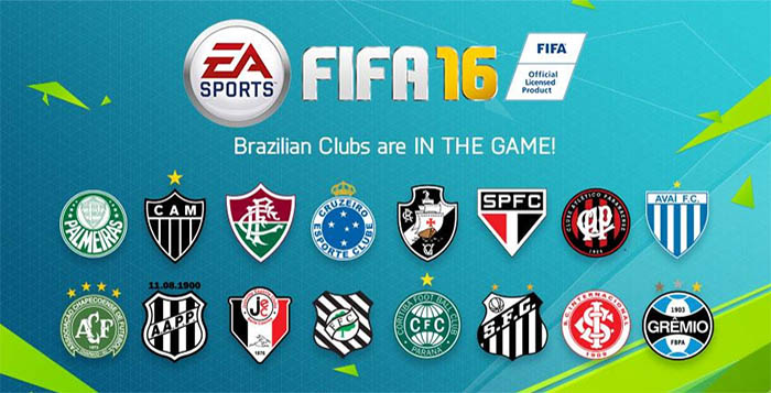 Sixteen Brazilian Teams Included into FIFA 16