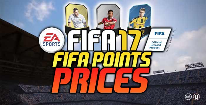 FIFA Points Prices for FIFA 17 Ultimate Team and Packs Prices