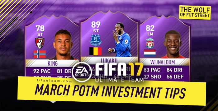 FIFA 17 March Premier League POTM Investment Tips