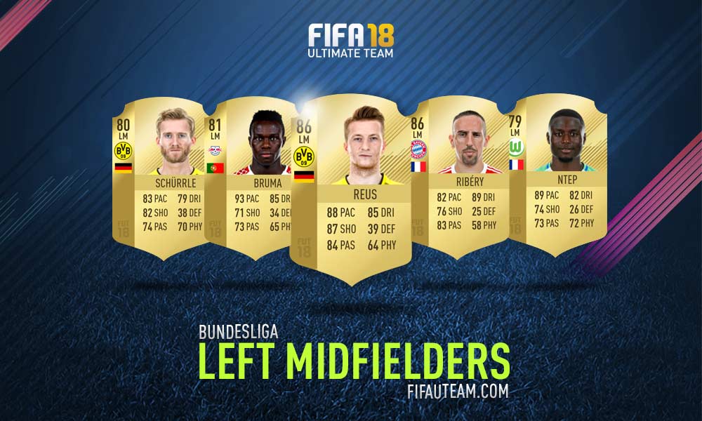 FIFA 18 Bundesliga Squad Guide - LM, LW e LF