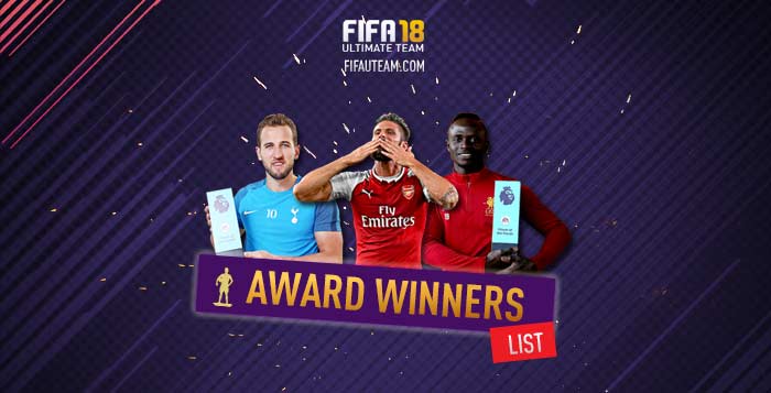 FIFA 18 Award Winner Cards List