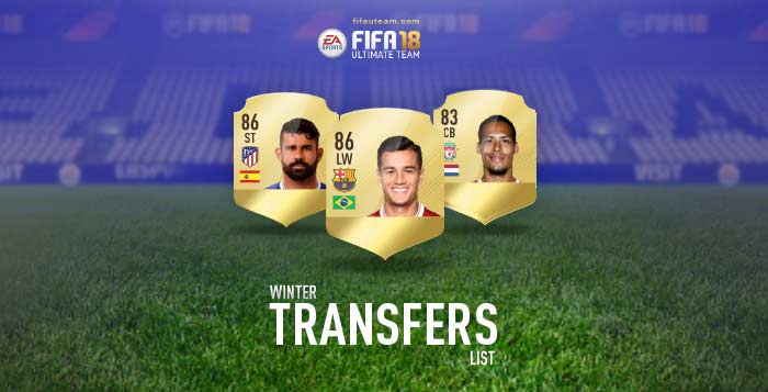 FIFA 18 Winter Transfers - Full and Updated Players List