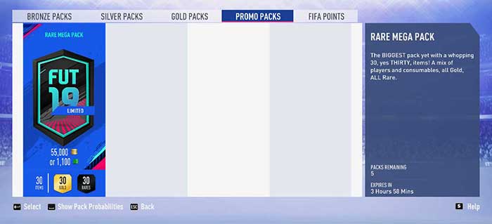 FIFA 19 Happy Hour Times and Promo Pack Offers List