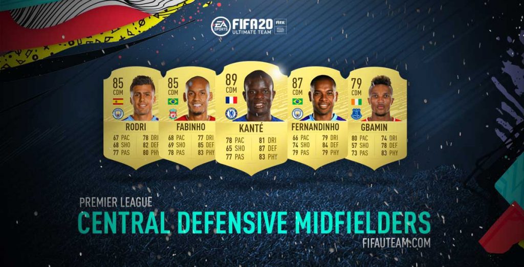 FIFA 20 Premier League Defensive Midfielders