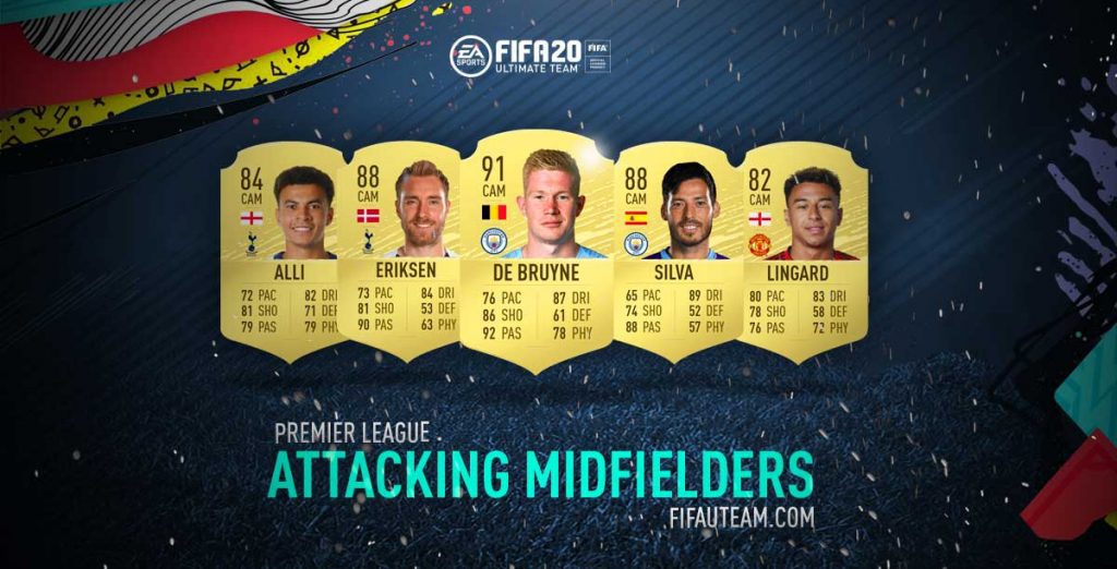 FIFA 20 Premier League Attacking Midfielders