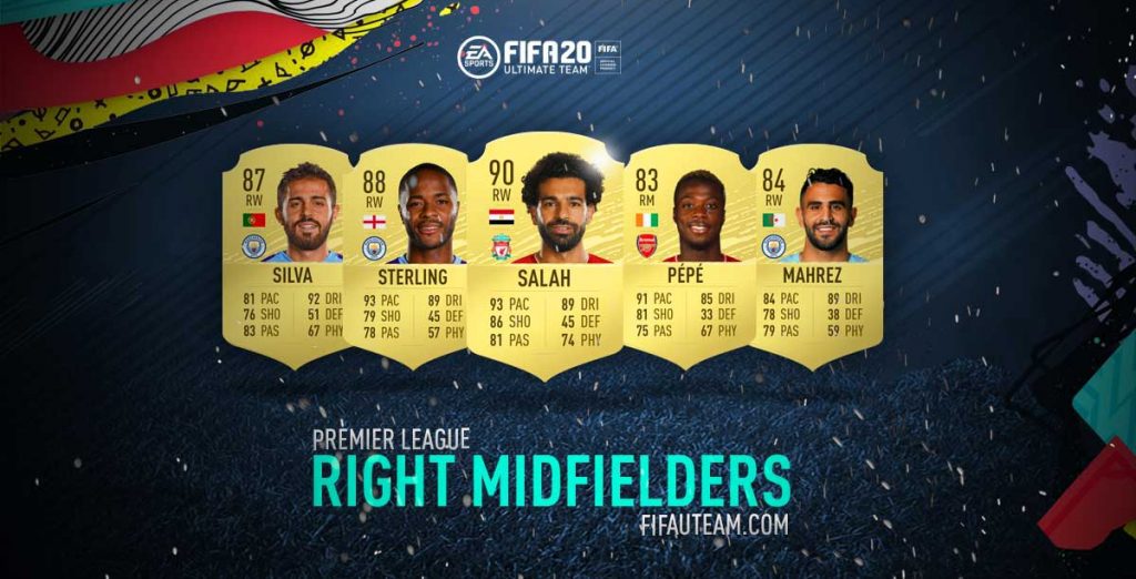 FIFA 20 Premier League Right Midfielders