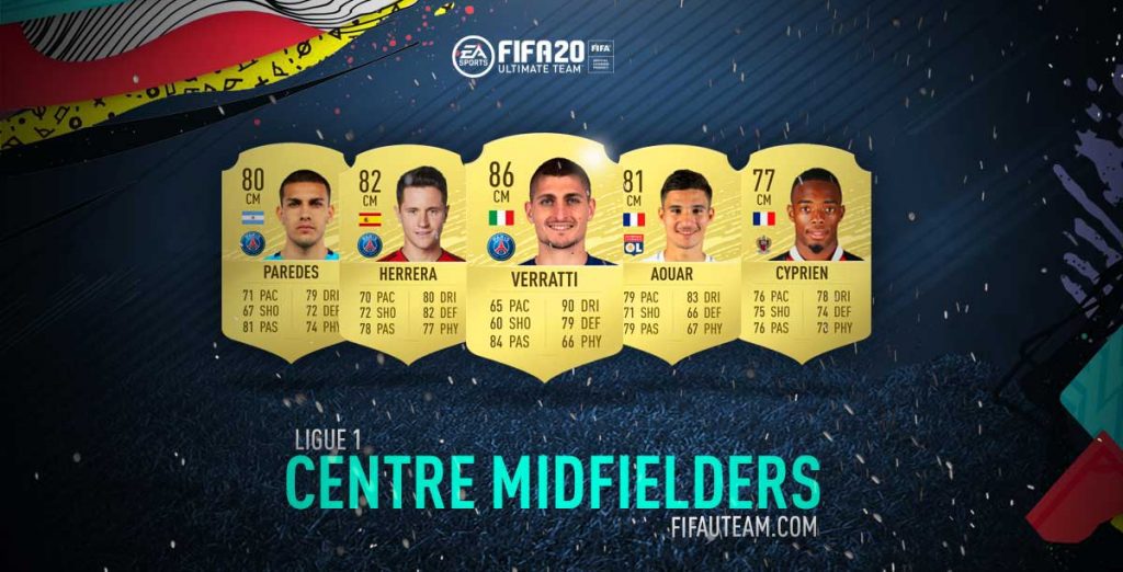 FIFA 20 Ligue 1 Centre Midfielders