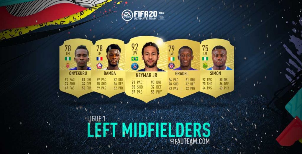 FIFA 20 Ligue 1 Left Midfielders